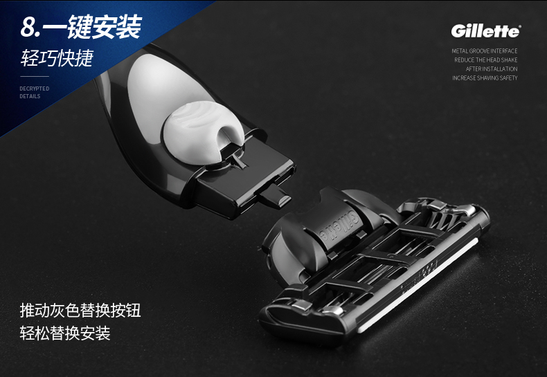 吉列鋒速刮胡刀手動剃須刀(圖11)