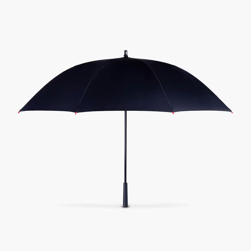 直柄長雨傘高級純黑長柄防雨防風防曬通用雨