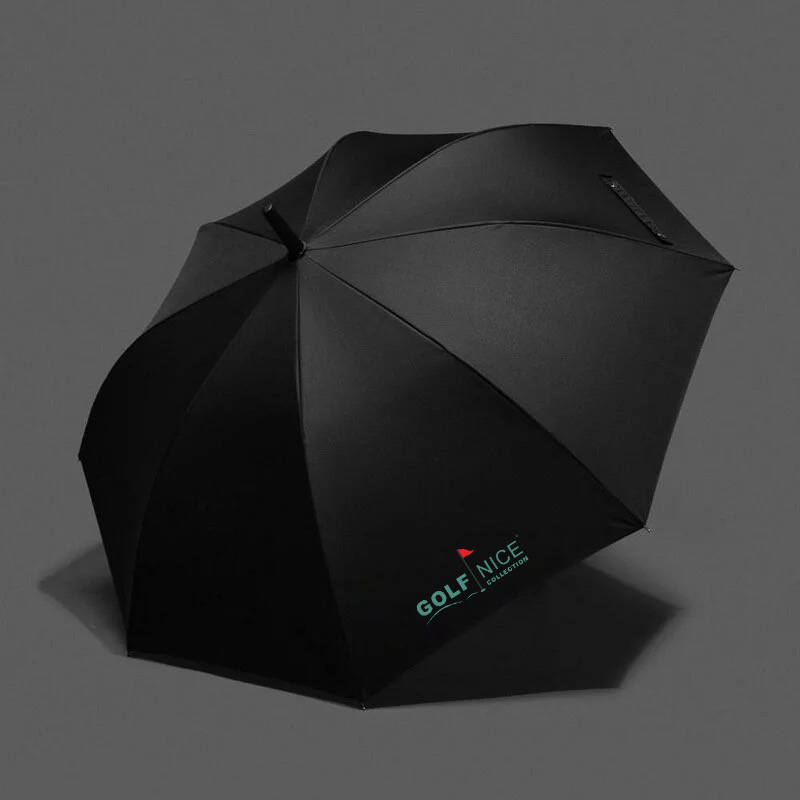 黑色彎鉤直桿雨傘防雨防風黑色長雨傘